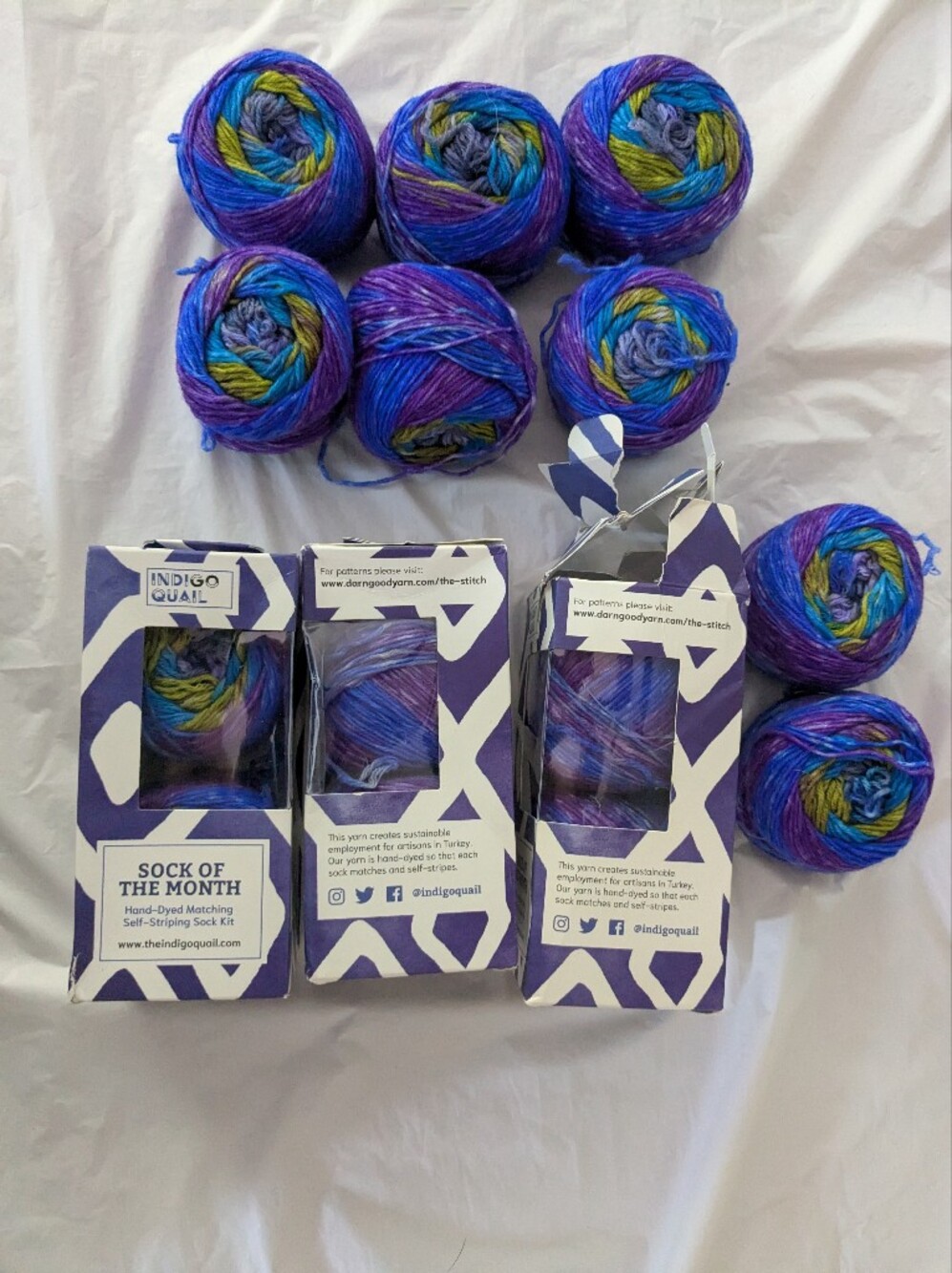 Extra Fine Merino Wash Yarn 7 Packs Bundle - Picture 3 of 4